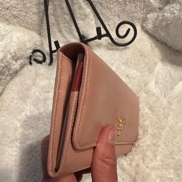 Prada Pink & Red Double Snap Wallet - Picture 7 of 7